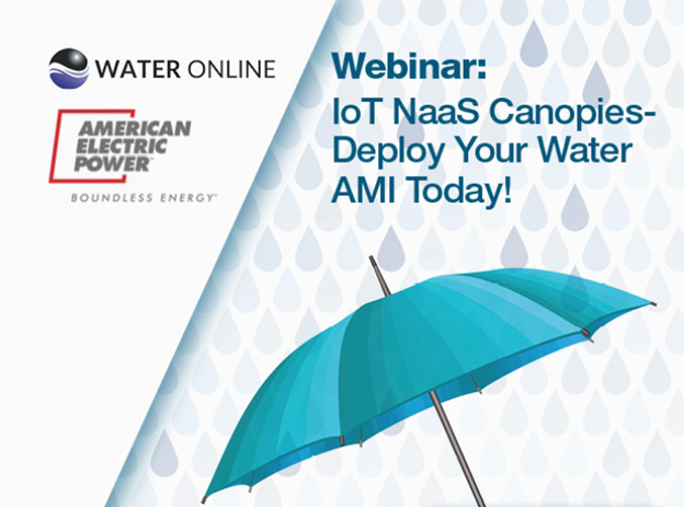 Water Online. American Electric Power. Webinar: IoT NaaS Canopies-Deploy Your Water AMI Today!